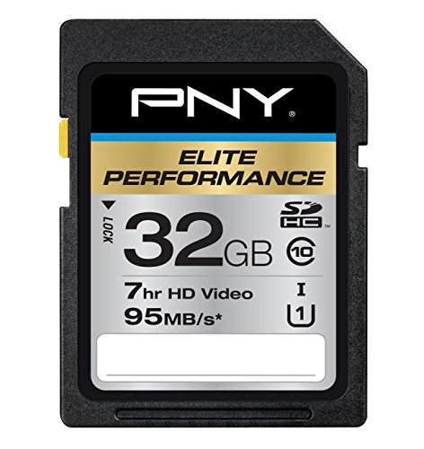 Product Cover PNY Elite Performance 32 GB High Speed SDHC Class 10 UHS-I, U1 up to 95 MB/Sec Flash Card (P-SDH32U195-GE)