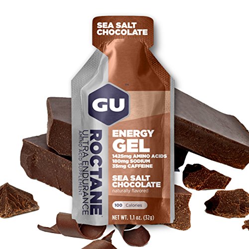 Product Cover GU Energy Roctane Ultra Endurance Energy Gel, Sea Salt Chocolate, 24-Count