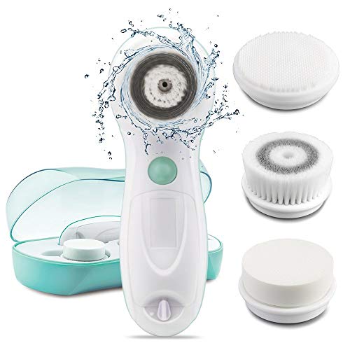 Product Cover TOUCHBeauty AS-0759A 3-IN-1 Rotary Facial Cleanser Set with 3 Replacement Brush Head for Oily Combination Skin/Sensitive Skin/Exfoliation