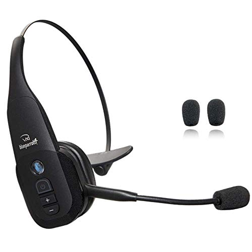 Product Cover BlueParrott B350-XT Bluetooth Headset - 203475 | Global Teck Bonus Mic Cushions | NFC Enabled | Compatible with Smartphones, iPad, Android, iPhones, Sonim, Blackberry, Rugged Tablet,24 hours Talk Time