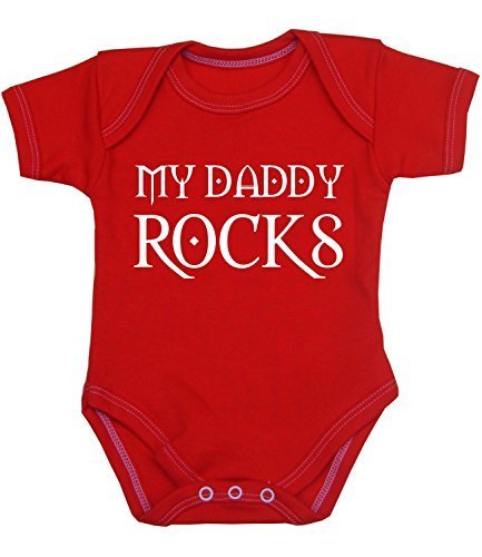 Product Cover Babyprem Baby Bodysuit Born to Rock Like Daddy Clothes Newborn - 12 Months