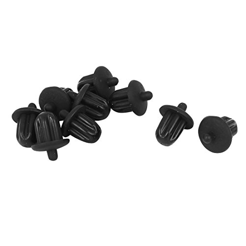 Product Cover uxcell Black Rubber 6.35mm Audio Jack PC DVD Microphone Socket Dust Cover 10PCS