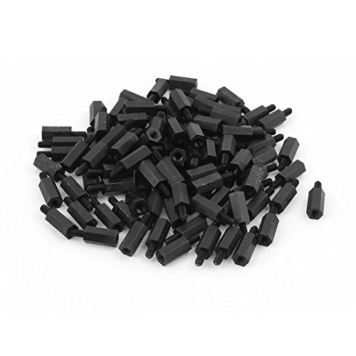 Product Cover uxcell 100pcs M3 12mm+6mm Nylon Spacer Hex Stand-Off Pillar for Motherboard