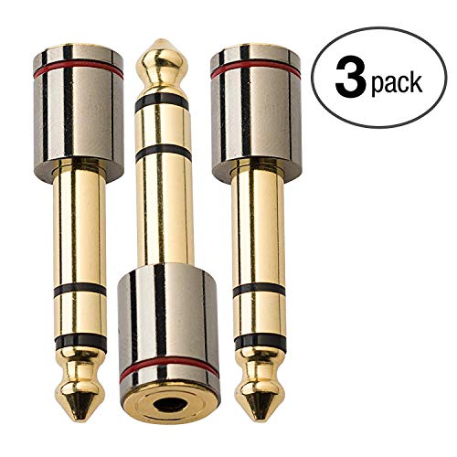 Product Cover Aurum Cables 3-Pack 6.35mm Male to 3.5mm Female Stereo Adapter