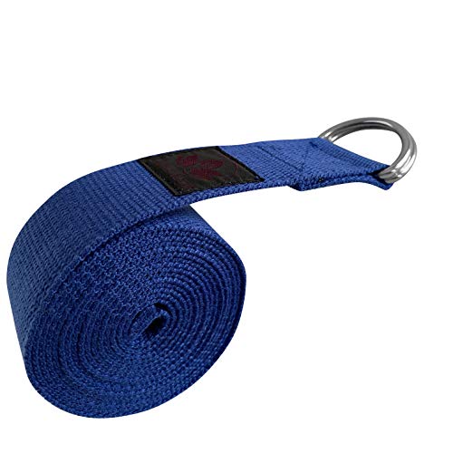 Product Cover Clever Yoga Exercise Straps for Stretching - Blue 10 Foot Yoga Straps - from