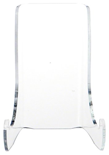 Product Cover Plymor Clear Acrylic Flat Back Easel with Shallow Support Ledges, 4.5