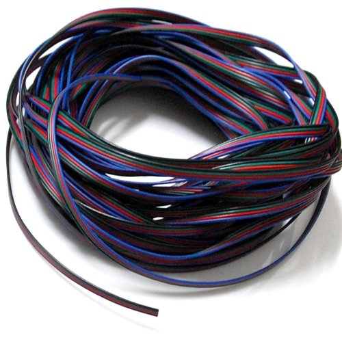 Product Cover 20M : EvZ 4 Color 20m RGB Extension Cable Line for LED Strip RGB 5050 3528 Cord 4pin