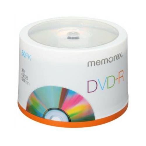 Product Cover MEM05639 - Memorex DVD Recordable Media - DVD-R - 16x - 4.70 GB - 50 Pack Spindle