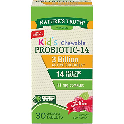 Product Cover Nature's Truth Probiotic Kids Chewable 3 Billion Supplement, Natural Berry, 30 Count