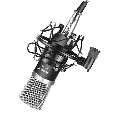 Product Cover Neewer  NW-700 Professional Studio Broadcasting & Recording Condenser Microphone Set Including: (1)NW-700 Condenser Microphone + (1)Metal Microphone Shock Mount + (1)Ball-type Anti-wind Foam Cap + (1)Microphone Audio Cable (Black)