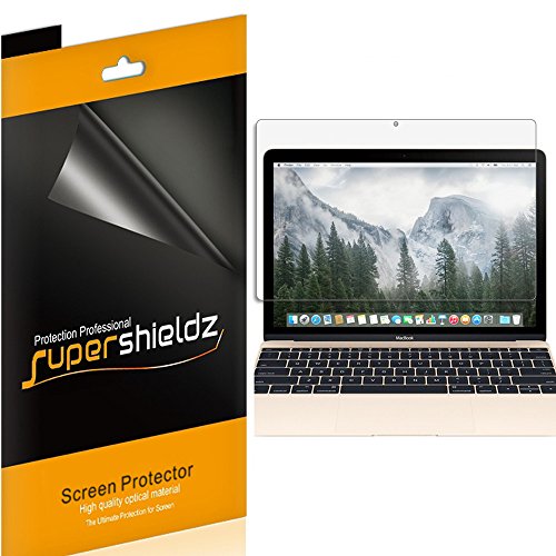 Product Cover (3 Pack) Supershieldz Anti Glare and Anti Fingerprint (Matte) Screen Protector Shield for Apple MacBook 12 inch with Retina Display (2015, 2016, 2017) (A1534)