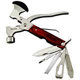 Product Cover Rose Kuli 7 Portable Multipurpose Tool Multifunctional Army Knife Axe with Hammer Plier (Brown)