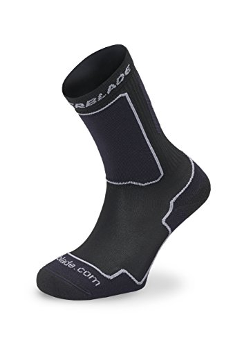 Product Cover Rollerblade Men's Performance Skating Socks, Black/Silver, Small/US 4-6