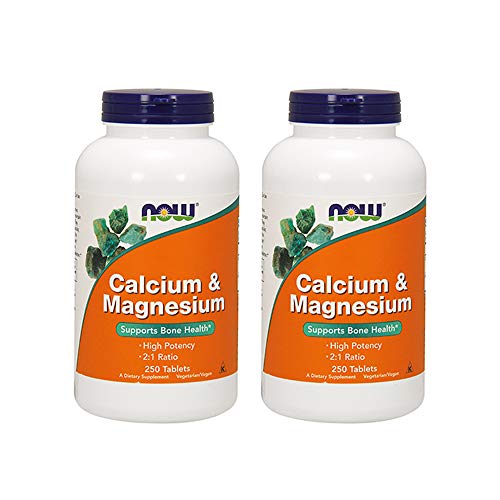 Product Cover Now Foods Calcium & Magnesium, 250 Tablets (Pack of 2)