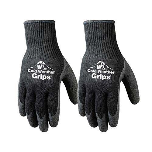 Product Cover 2 Pairs Cold Weather Latex Grip Winter Work Gloves (526N)