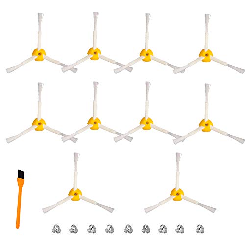 Product Cover Hongfa 650 3-Armed Side Brush for irobot Roomba,10 Pieces Replacement Accessories Parts for 650 690 550 760 780 (500 600 700 Series) irobot Roomba Vacuum