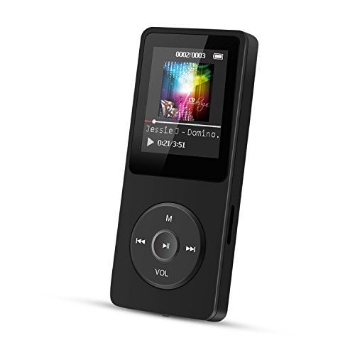 Product Cover AGPTEK A02 8GB & 70 Hours Playback MP3 Lossless Sound Music Player (Supports up to 128GB),Black