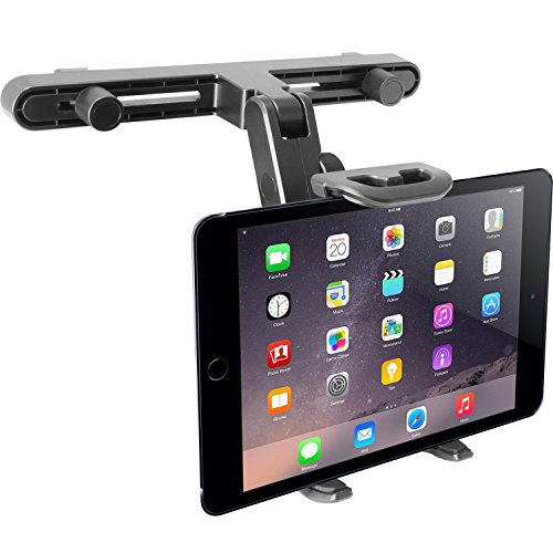 Product Cover Macally Adjustable Car Seat Headrest Mount and Holder for Apple iPad Air / Mini, Samsung Galaxy Tab, Kindle Fire, Nintendo Switch, and 7