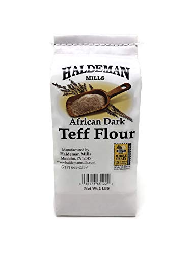 Product Cover Haldeman Mills Whole Grain African Teff Flour, Perfect for Baking and Cooking, 2 Lb. Package (Brown Teff)