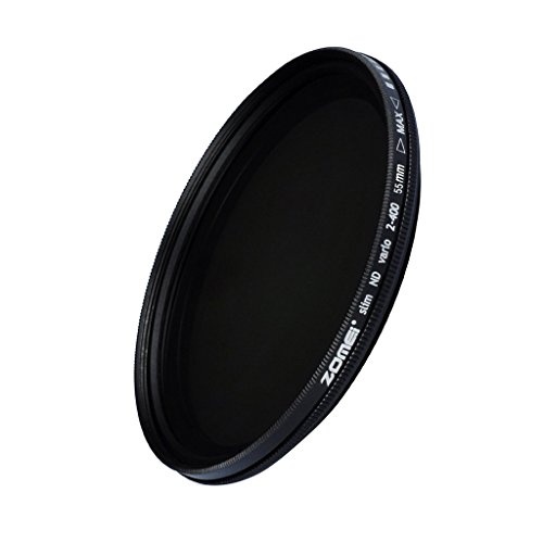 Product Cover ZOMEi 55mm Ultra Slim ND2-ND400 Fader Variable Neutral Density Adjustable Lens Filter Ultra Slim ND Filter Optical Glass