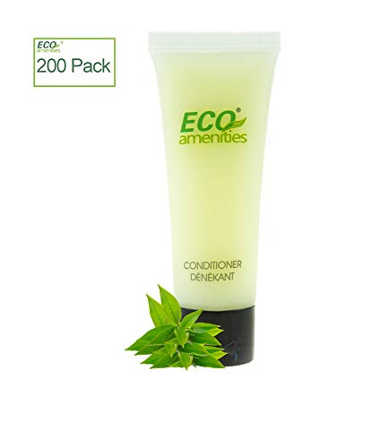 Product Cover ECO AMENITIES Travel size 1.1oz hotel conditioner in bulk, Clear, 200Count