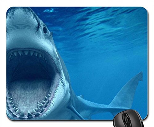 Product Cover Great White Shark Mouse Pad, Mousepad (Fish Mouse Pad)