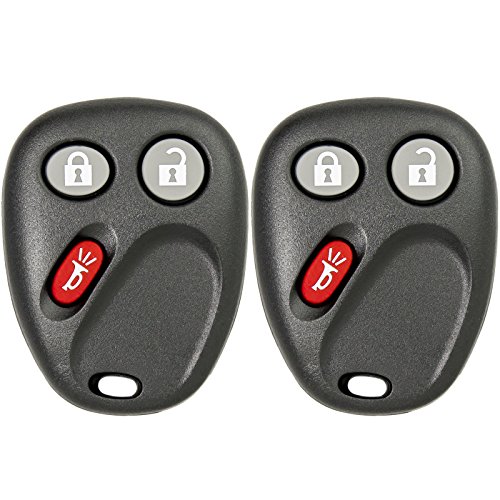 Product Cover Keyless2Go Keyless Entry Car Key Replacement for Vehicles That Use 3 Button LHJ011-2 Pack