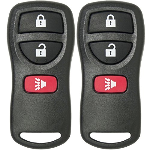 Product Cover Keyless2Go 2 New Replacement Keyless Entry Remote Car Key Fob KBRASTU15 for Frontier Armada Murano Pathfinder Quest Titan and More