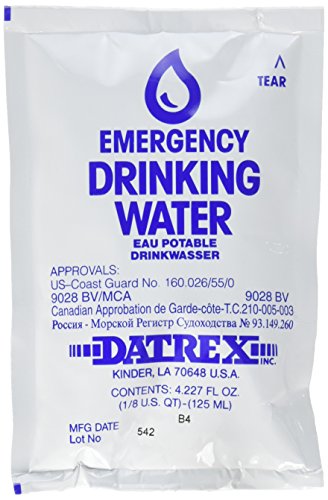Product Cover Datrex Emergency Survival Water Pouch (Pack of 66), 125 Milliliter