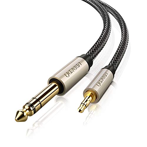 Product Cover UGREEN 1/8 Inch to 1/4 Inch Cable 3.5mm Male to 6.35mm Male TRS Audio Nylon Braided Stereo Jack Cord Aux Wire for Guitar, iPod, Amplifier, Mixer, Digital Keyboard, Home Theater Device, Laptop, 6.5ft
