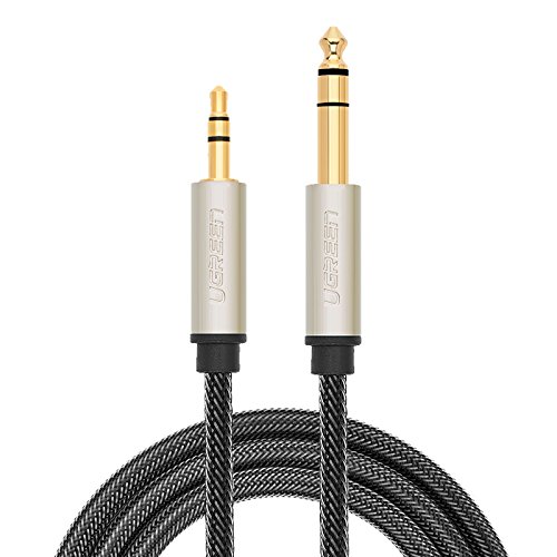 Product Cover Ugreen 3. 5 TO 6. 5 mm MALE CABLE OD 4. 5 (1M) 24K 15U CONNECT INSTRUMENTS and AUDIO EQUIPMENT,LOW NOISE RESISTANCE for Digital/ Analogue Signals