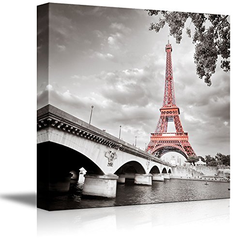 Product Cover wall26 - Eiffel Tower in Paris France - Canvas Art Wall Decor - 16
