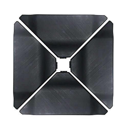 Product Cover Abba Patio Cantilever Offset Umbrella Base Plate Set, Black, Pack of 4