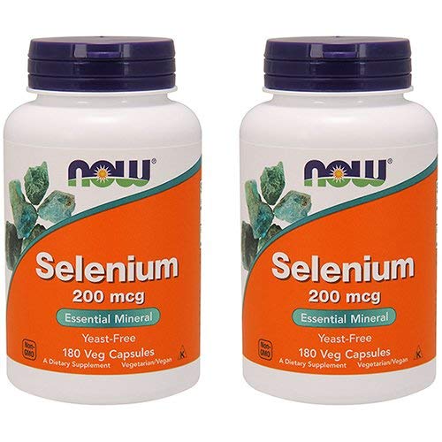 Product Cover Now Foods Selenium 200 mcg VCaps, 180 Count (Pack of 2)