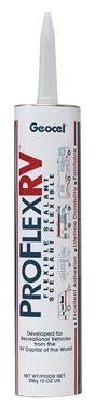 Product Cover Geocel 28127V Pro Flex Bright White RV Flexible Sealant - 10 oz. Quantity 4