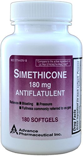 Product Cover Simethicone 180 mg 180 Softgels Anti-Gas Generic for Phazyme Ultra Strength Fast Relief of Stomach Gas and Bloating