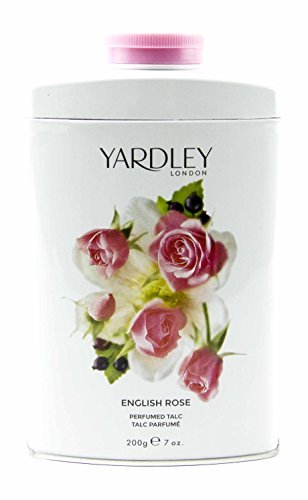 Product Cover Yardley of London English Rose Perfumed Talc, 7 Oz, Made in England - NEW FORMULA