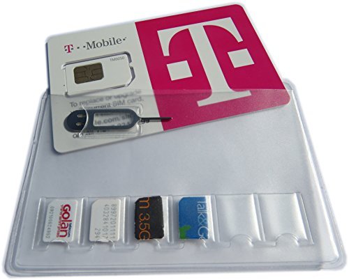 Product Cover SIM Card Holder Storage Case for 6 NANO SIM CARDS - including Iphone Tray Eject Pin Tool