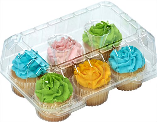 Product Cover Clear Cupcake Boxes Cupcake Containers Plastic Disposable cupcake boxes carrier containers 4
