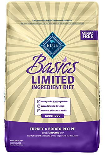 Product Cover Blue Basics Limited Ingredient Diet Adult Turkey & Potato Dry Dog Food 11-lb