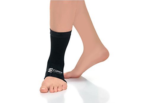 Product Cover Copper Compression Recovery Ankle Sleeve - Guaranteed Highest Copper Content Best Infused Fit Ankle Brace Wrap Sock Stabilizer for Men + Women. Wear to Support Stiff Sore Muscles + Joints (XL)
