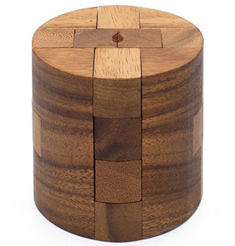 Product Cover Powder Keg: Wooden Puzzles for Adults an Interlocking 3D Cylinder Brain Teasers from SiamMandalay