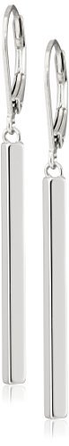 Product Cover Sterling Silver Vertical Bar Dangle Earrings