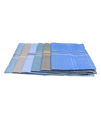 Product Cover Kuber Industries Men's Assorted Design Pack Of 6 Handkerchief Others Multi