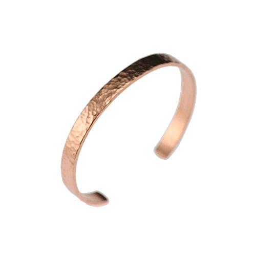 Product Cover Hammered Copper Cuff Bracelet Durable Copper - Lightweight - 100% Uncoated Solid Copper