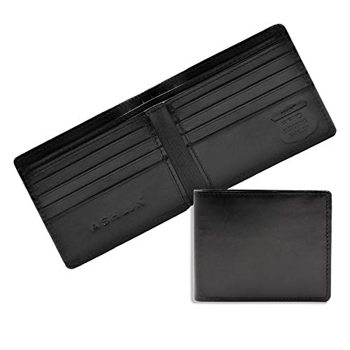 Product Cover Ashlin RFID Blocking Leather wallet currency compartment, 2 pockets [RFID5748-07-01]