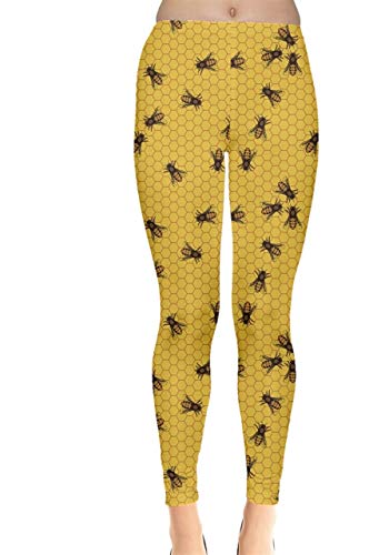 Product Cover CowCow Womens Bee Butterflies Butterfly Honeycombs Insect Ladybugs Beetles Leggings, XS-5XL