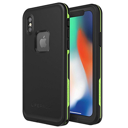 Product Cover Lifeproof FRĒ SERIES Waterproof Case for iPhone X (ONLY) - Retail Packaging - NIGHT LITE (BLACK/LIME)