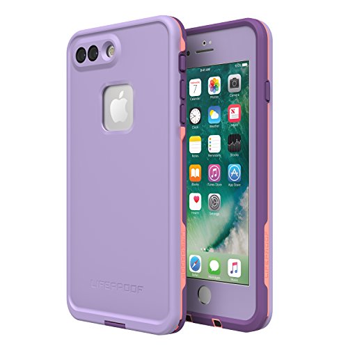Product Cover Lifeproof FRĒ Series Waterproof Case for iPhone 8 Plus & 7 Plus (ONLY) - Retail Packaging - Chakra (Rose/Fusion Coral/Royal Lilac)