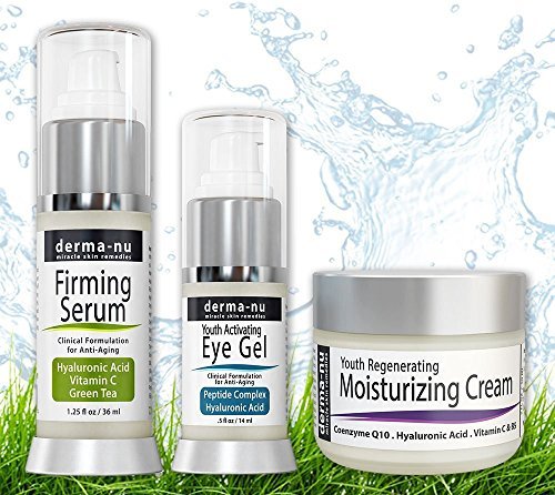 Product Cover Skin Care Products for Anti Aging - Organic & Natural Facial Treatments for the Skin - The Most Effective Skincare for Fine Lines & Wrinkles - Hyaluronic Acid Serum - Eye Wrinkle Gel - Anti Aging Skin